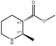 Methyl trans-2-methyl-piperidine-3-carboxylate Struktur