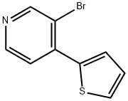 3-Bromo-4-(2-thienyl)pyridine Struktur