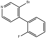 3-Bromo-4-(2-fluorophenyl)pyridine Struktur