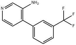 3-AMINO-4-(3-TRIFLUOROMETHYLPHENYL)PYRIDINE Struktur