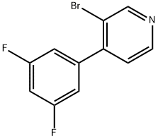 3-Bromo-4-(3,5-difluorophenyl)pyridine Struktur