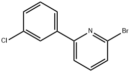 2-BROMO-6-(3-CHLOROPHENYL)PYRIDINE Struktur