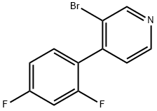 3-Bromo-4-(2,4-difluorophenyl)pyridine Struktur