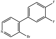 3-Bromo-4-(3,4-difluorophenyl)pyridine Struktur