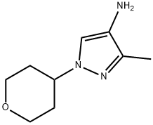 3-METHYL-1-(OXAN-4-YL)-1H-PYRAZOL-4-AMINE Struktur