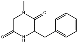 2,5-Piperazinedione, 1-methyl-3-(phenylmethyl)- Struktur