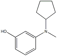 3-(cyclopentylmethylamino)phenol Struktur