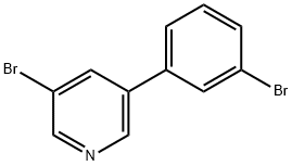 3-BROMO-5-(3-BROMOPHENYL)PYRIDINE Struktur