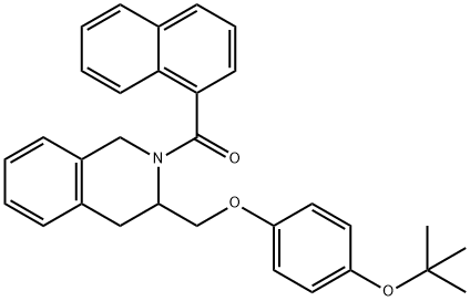 [3-[[4-(1,1-Dimethylethoxy)phenoxy]methyl]-3,4-dihydro-2(1H)-isoquinolinyl]-1-naphthalenylmethanone Struktur