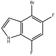 4-Bromo-5,7-difluoro-1H-indole Struktur