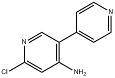 2-Chloro-4-amino-5-(4-pyridyl)pyridine Struktur