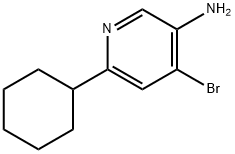 4-Bromo-3-amino-6-(cyclohexyl)pyridine Struktur