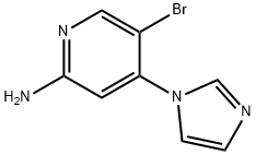 2-Amino-5-bromo-4-(imidazol-1-yl)pyridine Struktur