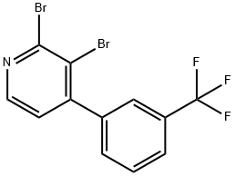 2,3-Dibromo-4-(3-trifluoromethylphenyl)pyridine Struktur