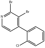 2,3-Dibromo-4-(2-chlorophenyl)pyridine Struktur