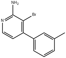 2-Amino-3-bromo-4-(3-tolyl)pyridine Struktur