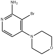 2-Amino-3-bromo-4-(morpholino)pyridine Struktur