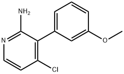 2-Amino-4-chloro-3-(3-methoxyphenyl)pyridine Struktur