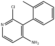 2-Chloro-4-amino-3-(2-tolyl)pyridine Struktur