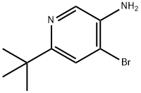 4-Bromo-3-amino-6-(tert-butyl)pyridine Struktur