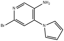 2-Bromo-5-amino-4-(1H-pyrrol-1-yl)pyridine Struktur