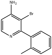 3-BROMO-2-(2-METHYLPHENYL)PYRIDIN-4-AMINE Struktur