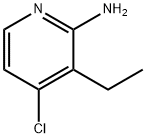 2-Amino-4-chloro-3-ethylpyridine Struktur