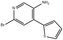 2-Bromo-5-amino-4-(2-thienyl)pyridine Struktur