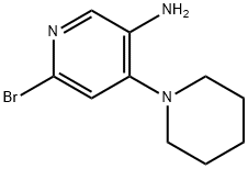 2-Bromo-5-amino-4-(piperidin-1-yl)pyridine Struktur