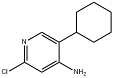 2-Chloro-4-amino-5-(cyclohexyl)pyridine Struktur