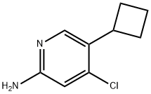 2-Amino-4-chloro-5-(cyclobutyl)pyridine Struktur