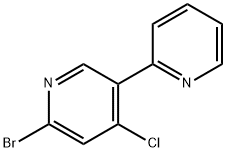 2-Bromo-4-chloro-5-(2-pyridyl)pyridine Struktur