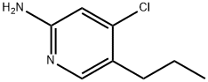 2-Amino-4-chloro-5-(n-propyl)pyridine Struktur