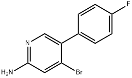 2-Amino-4-bromo-5-(4-fluorophenyl)pyridine Struktur