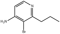 3-BROMO-2-PROPYLPYRIDIN-4-AMINE Struktur