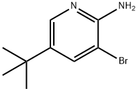 2-Amino-3-bromo-5-(tert-butyl)pyridine Struktur