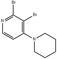 2,3-Dibromo-4-(piperidin-1-yl)pyridine Struktur