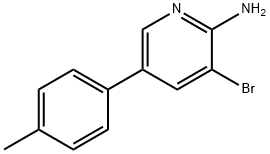 2-Amino-3-bromo-5-(4-tolyl)pyridine Struktur