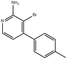 2-Amino-3-bromo-4-(4-tolyl)pyridine Struktur