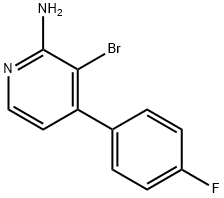 2-Amino-3-bromo-4-(4-fluorophenyl)pyridine Struktur