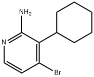 2-Amino-4-bromo-3-(cyclohexyl)pyridine Struktur