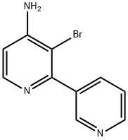 3-BROMO-2-(PYRIDIN-3-YL)PYRIDIN-4-AMINE Struktur