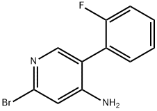 2-Bromo-4-amino-5-(2-fluorophenyl)pyridine Struktur