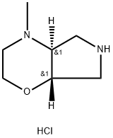 (4aR,7aR)-4-methyloctahydropyrrolo[3,4-b][1,4]oxazine dihydrochloride Struktur