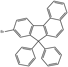 7H-Benzo[c]fluorene, 9-bromo-7,7-diphenyl- Struktur