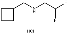 (cyclobutylmethyl)(2,2-difluoroethyl)amine hydrochloride Struktur