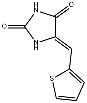 5-(2-thienylmethylene)-2,4-imidazolidinedione Struktur