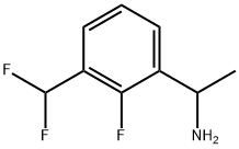 1-(3-(difluoromethyl)-2-fluorophenyl)ethan-1-amine Struktur