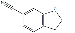 2-methyl-2,3-dihydro-1H-indole-6-carbonitrile Struktur