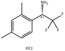 (1S)-1-(2,4-DIMETHYLPHENYL)-2,2,2-TRIFLUOROETHYLAMINE HYDROCHLORIDE Struktur